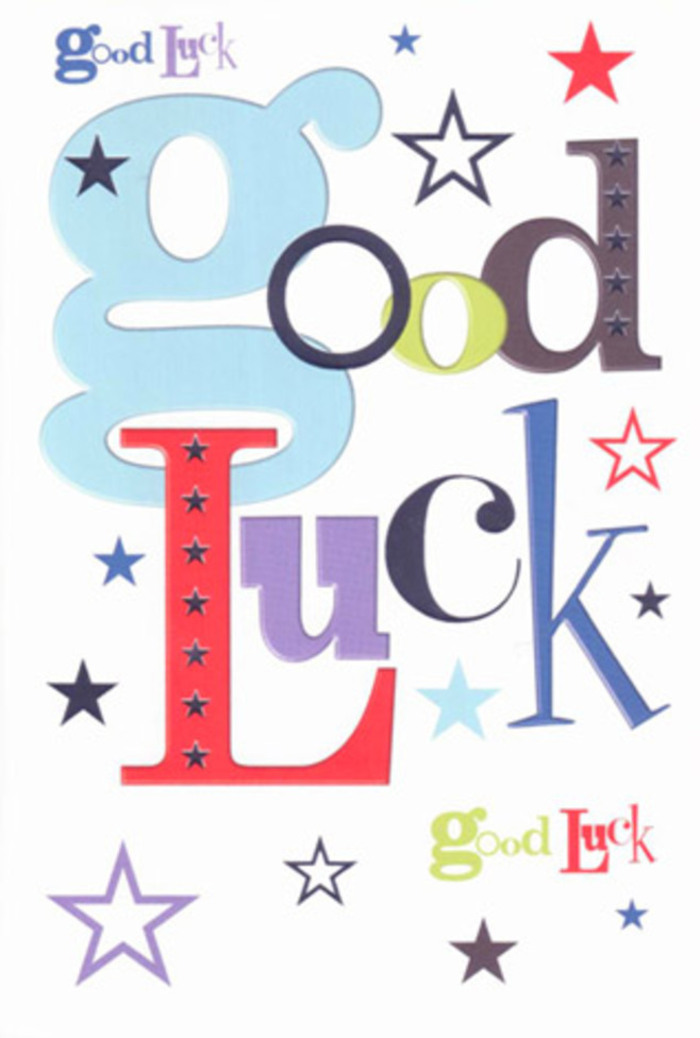 This spirited good luck card, a favourite at Flowers Crofton Park, bursts with vibrant visual optimism-its celebration deeply rooted in the area's welcoming atmosphere. Each letter in 'Good Luck' stands out with its own personality: wide and pastel blue, slender and inky black, lively red and deep purple-each one interspersed with stars that leap and twinkle across the scene like hopes circling above Crofton Park on a clear evening. The expanse of white space lets these lively hues and energetic shapes breathe, much like the open skies over Hilly Fields. There is a sense of friendly enthusiasm in its exuberant typography, evoking the heartfelt cheers of friends and family wishing the best for a loved one about to begin a new journey. The card's inviting texture, smooth yet weighty, recalls the quality of a freshly cut bouquet-its message of encouragement as lasting as the ties that shape this South East London neighbourhood. It's a talisman to keep close on every new path, alive with authentic belief and the gentle magic of Crofton Park's supportive community.